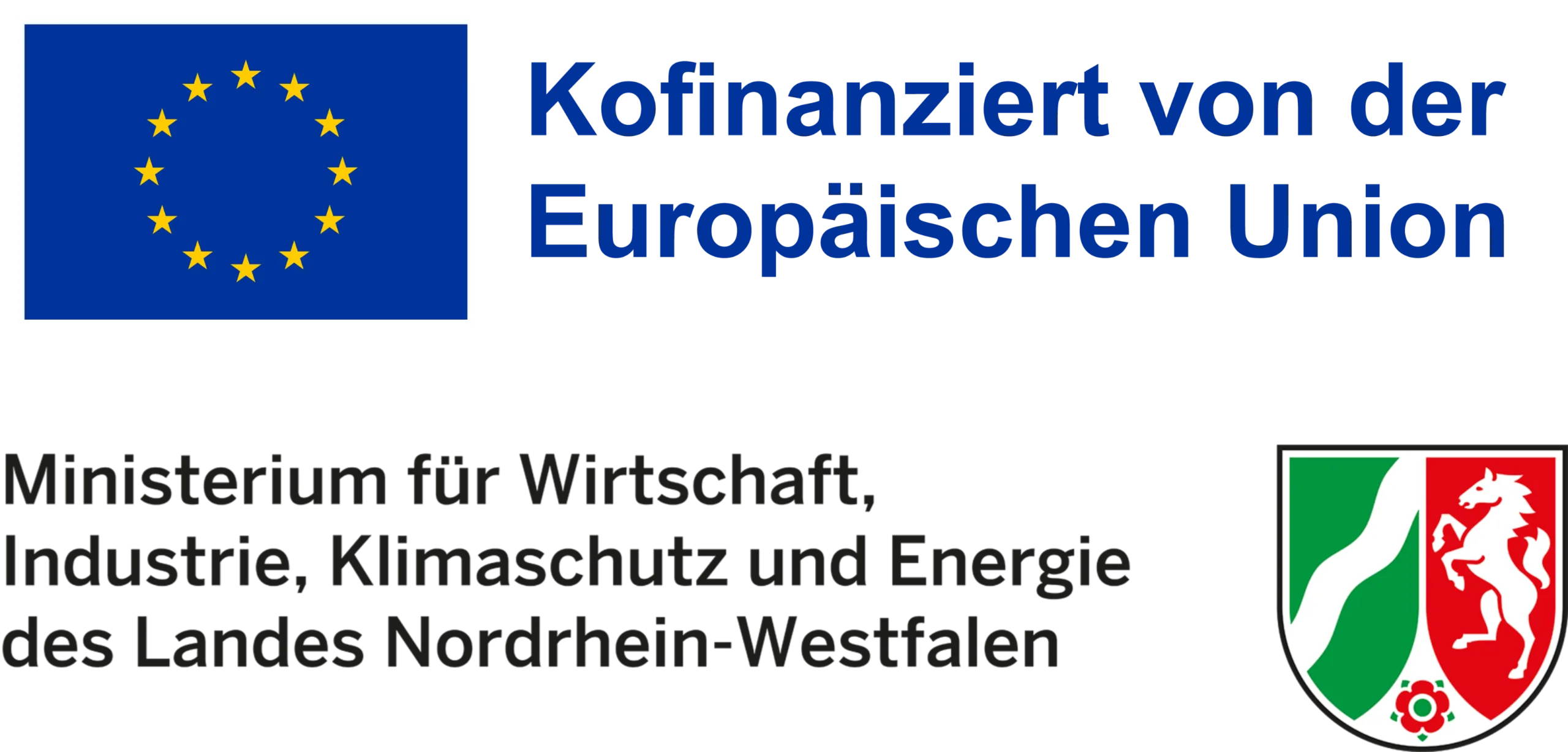 Vorlage_Logo_Vertikal Kofinanziert von der EU | Ministeriums für Wirtschaft, Industrie, Klimaschutz und Energie des Landes Nordrhein-Westfalen